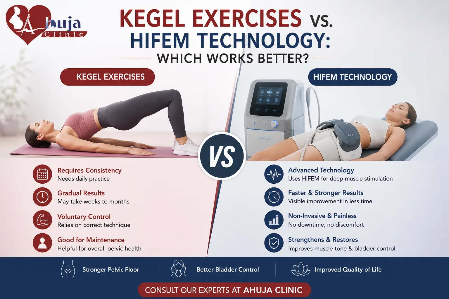 Kegel Exercises vs. HIFEM Technology: Which Works Better?